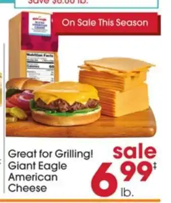 Giant Eagle Giant Eagle American Cheese offer