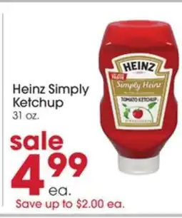 Giant Eagle Heinz Simply Ketchup offer