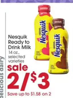 Giant Eagle Nesquik Ready to Drink Milk offer