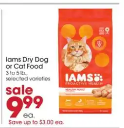Giant Eagle IAMS Dry Dog or Cat Food offer