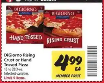 Safeway DiGiorno Rising Crust or Hand Tossed Pizza offer