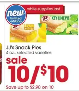 Giant Eagle JJ's Snack Pies offer