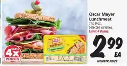Safeway Oscar Mayer Lunchmeat offer