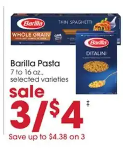 Giant Eagle Barilla Pasta offer