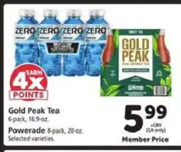 Safeway Gold Peak Tea offer