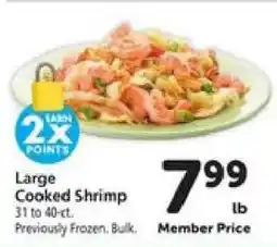 Safeway Large Cooked Shrimp offer