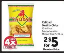 Safeway Calidad Tortilla Chips offer