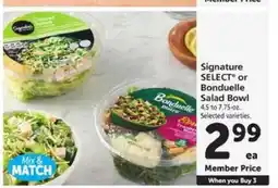 Safeway Signature SELECT or Bonduelle Salad Bowl offer