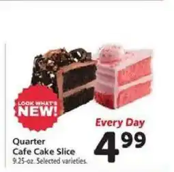 Safeway Quarter Cafe Cake Slice offer