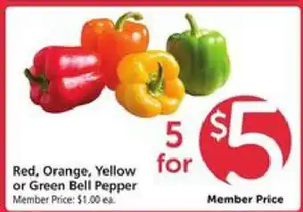 Safeway Bell Peppers offer