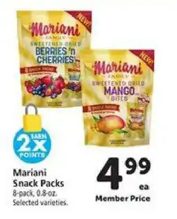 Safeway Mariani Snack Packs offer