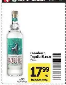 Safeway Cazadores Tequila Blanco offer