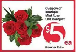 Safeway Overjoyed Boutique Mini Rose Chic Bouquet offer