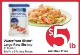 Safeway Waterfront Bistro Large Raw Shrimp offer