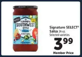 Safeway Signature Select Salsa offer