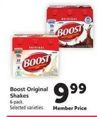 Safeway Boost Original Shakes offer