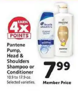 Safeway Pantene Pump, Head & Shoulders Shampoo or Conditioner offer