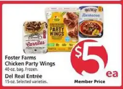 Safeway Foster Farms Chicken Party Wings / Del Real Entrée offer