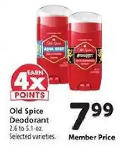 Safeway Old Spice Deodorant offer
