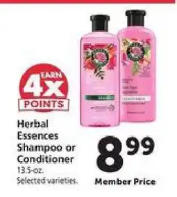 Safeway Herbal Essences Shampoo or Conditioner offer