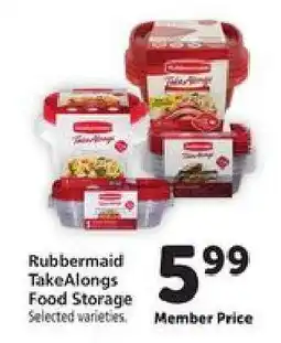 Safeway Rubbermaid TakeAlongs Food Storage offer