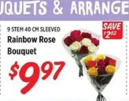 Rouses Rainbow Rose bouquet offer