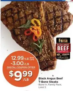 Pick'n Save Black Angus Beef T-Bone Steaks offer