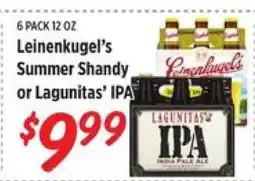 Rouses Leinenkugel's Summer Shandy or Lagunitas' IPA offer