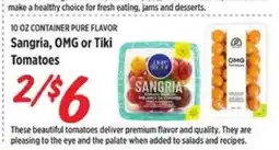 Rouses Sangria, OMG or Tiki Tomatoes offer
