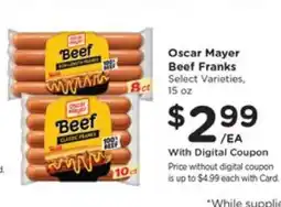 Pick'n Save Oscar Mayer Beef Franks offer