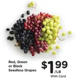 Pick'n Save Red, Green or Black Seedless Grapes offer