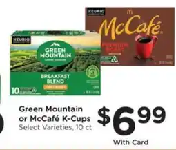 Pick'n Save Green Mountain or McCafé K-Cups offer