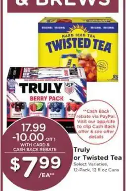 Pick'n Save Truly or Twisted Tea offer