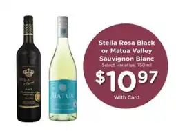 Pick'n Save Stella Rosa Black or Matua Valley Sauvignon Blanc offer