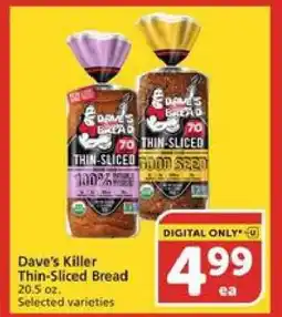 Albertsons Dave's Killer Thin-Sliced Bread offer