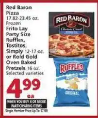 Albertsons Red Baron Pizza offer