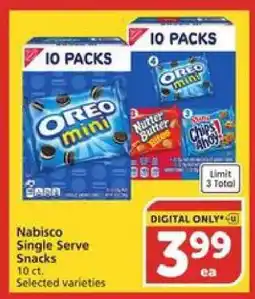 Albertsons Nabisco Single Serve Snacks offer