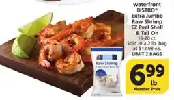 Albertsons Waterfront BISTRO Extra Jumbo Raw Shrimp offer