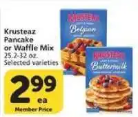 Albertsons Krusteaz Pancake or Waffle Mix offer