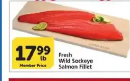Albertsons Fresh Wild Sockeye Salmon Fillet offer