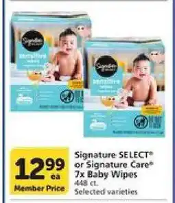 Albertsons Signature SELECT or Signature Care 7x Baby Wipes offer