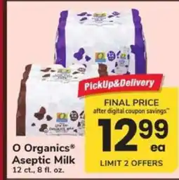 Safeway O Organics Aseptic Milk offer