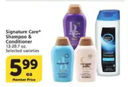 Albertsons Signature Care Shampoo & Conditioner offer