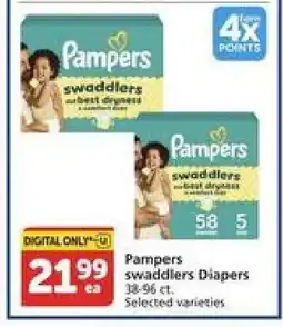 Albertsons Pampers Swaddlers Diapers offer