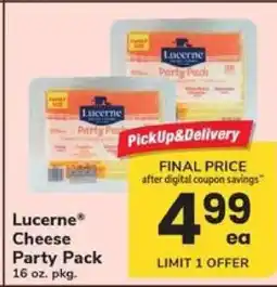 Safeway Lucerne Cheese Party Pack offer