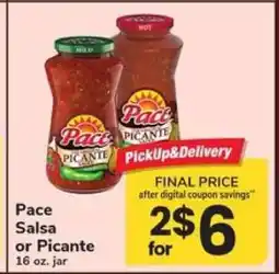 Safeway Pace Salsa or Picante offer
