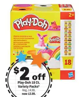 Meijer Play-Doh 18 Ct. Variety Packs offer