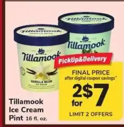 Safeway Tillamook Ice Cream offer