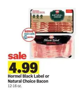 Meijer Hormel Black Label or Natural Choice Bacon offer