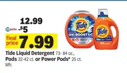 Meijer Tide Liquid Detergent offer